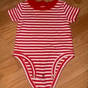 Carter's Red and White Striped Bodysuit